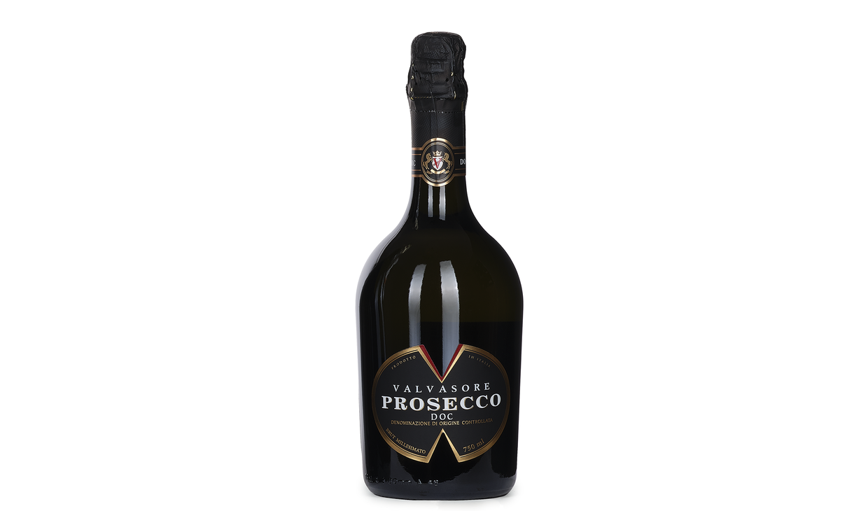 Бутылка миллезимного просекко Valvasore Brut