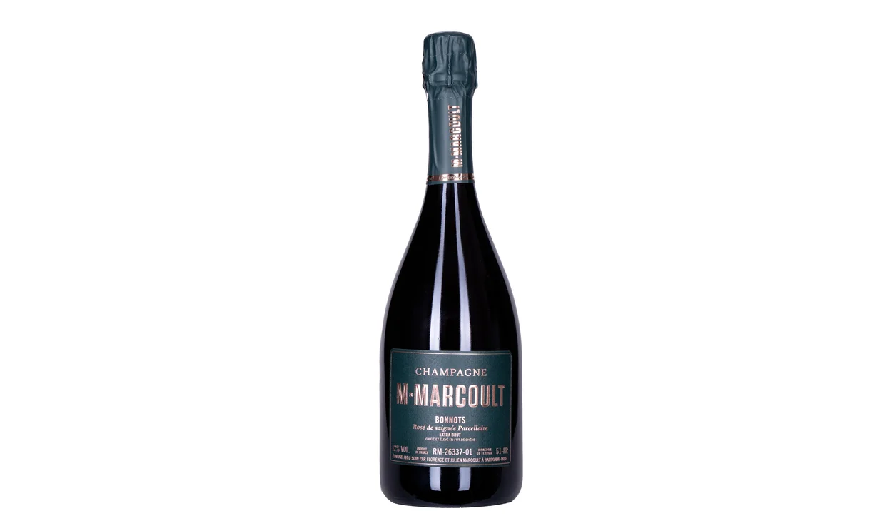 NV M. Marcoult Bonnots Rosé de saigné Parcellaire Champagne AOC Extra Brut, Шампань, Франция